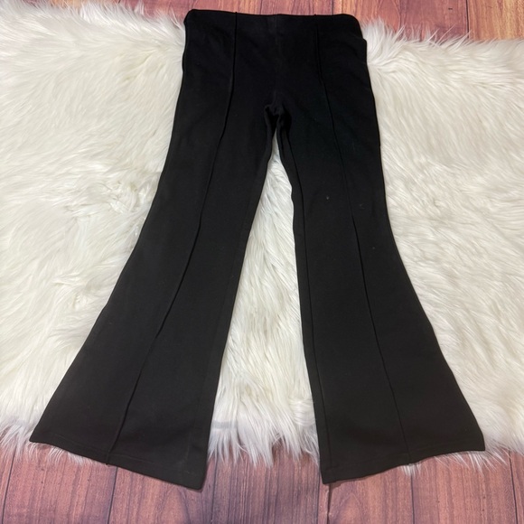 H&M Youth Girl Size 6X Black Flare Bottom Pull On Pants - Picture 2 of 13